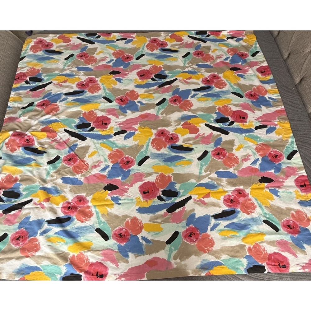 Kate Spade Shower Curtain‎ Paintball Floral  Brushstrokes Abstract 68"x72"